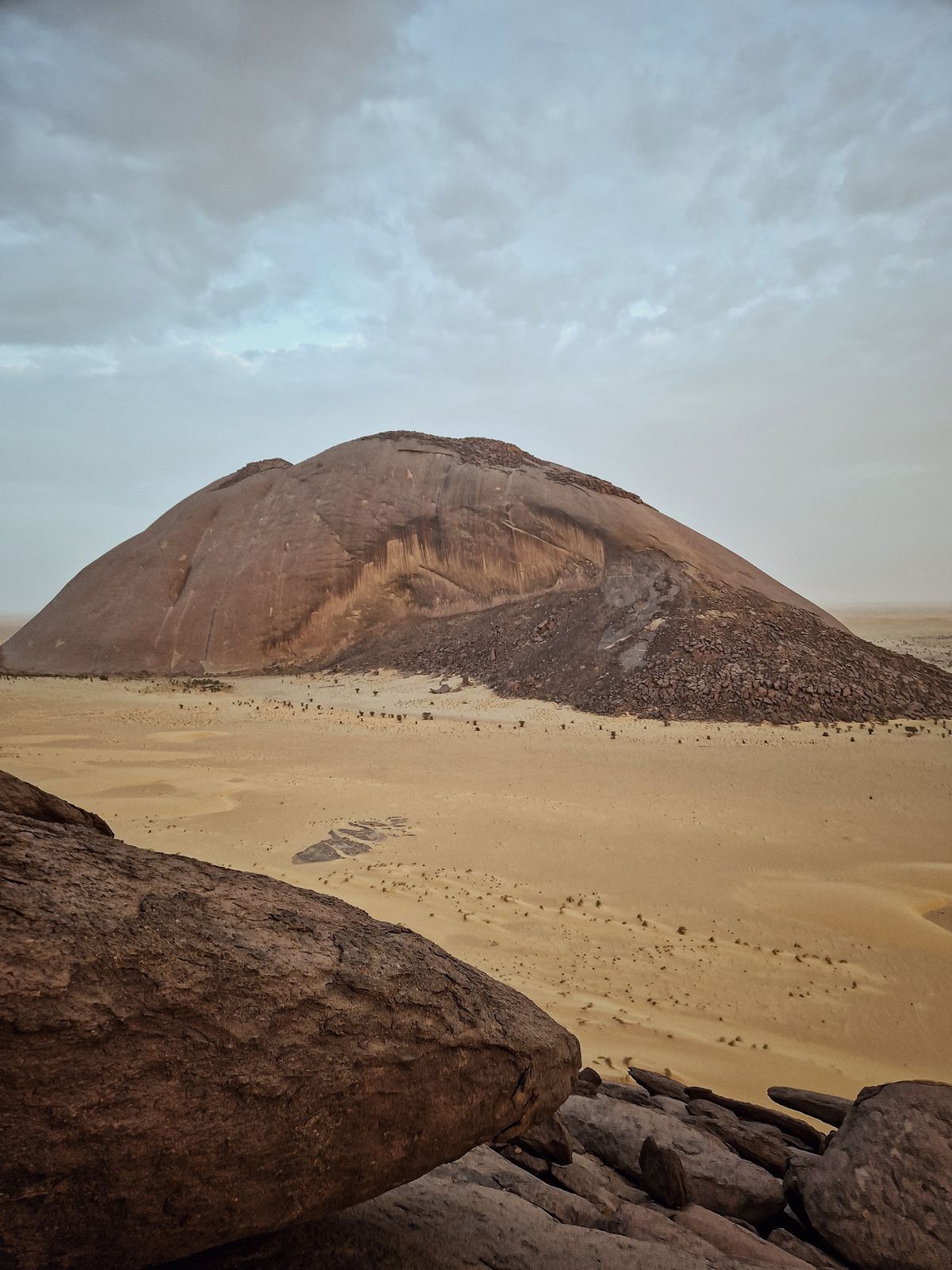 Night sky over the Mauritanian desert near Ben Amera and the Iron Ore Train route